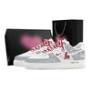 Nike Air Force 1 Galloping Horse Renewal Heart Box Leather Breathable Low top Skateboard Shoes Men's Gray White IQ1119-011(Team529--)