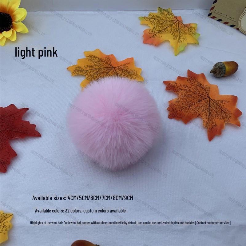 Bunter 5 cm Kunstfellball aus Rex-Kaninchen für selbstgemachten Schmuck, Kleidung und Schuhhut-Dekoration.