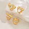 2025 New Jewelry Niche Twisted Geometric Line Design Ring Set Versatile Open Ring
