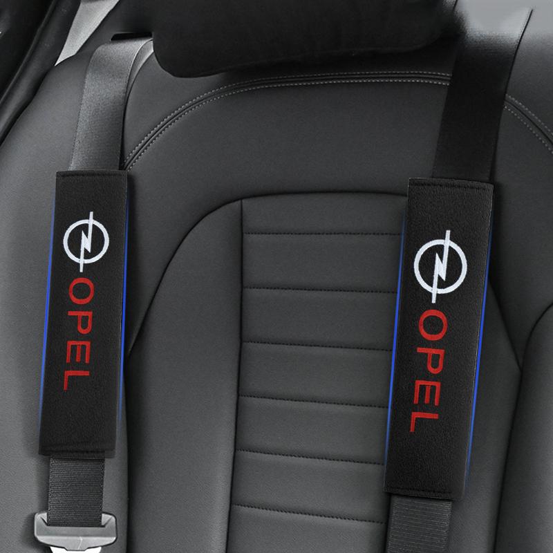 2Pcs Car Seat Shoulder Belt Cover Protector Pad Auto Accessories For Opel Astra J G Insignia Corsa D Vectra C Zafira a Auto Gadgets
