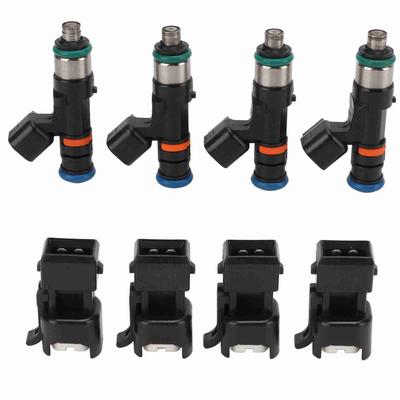 4 Set Fuel Injector 0280158117 Car Accessories with Converters Replacement for A4 TT 1.8T 20V Turbo Engine