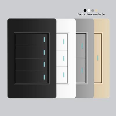 118 typ Brasilien Korea AU US Standard Wand Licht Schalter 16A PC Panel Power ON OFF 1/2/3/4/Gang 2 Weg Push Rocker Taste Schalter
