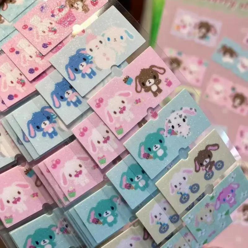 500Pcs/Roll Creative Peripherals Hand Account Notes Decorative Sealing Decals Repeat Kawaii Sugarbunnies Cartoon Label Stickers