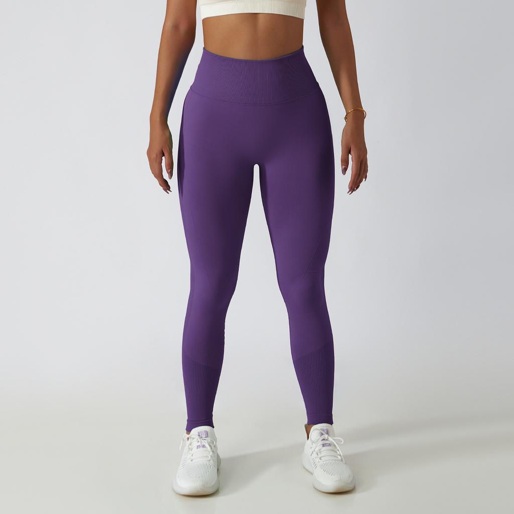 New Running Fitness Pants, Hip Lifting Yoga Pants, Women'S Seamless Knitted Tight High Waist Breathable Sports Yoga Shorts