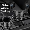 Car Cup Holder Expander Dock with Compass Compatible for One Existing Cup Holder-Upgrade To Two Holders,360°Adjustable Noise-Free Cup Holder Expansion