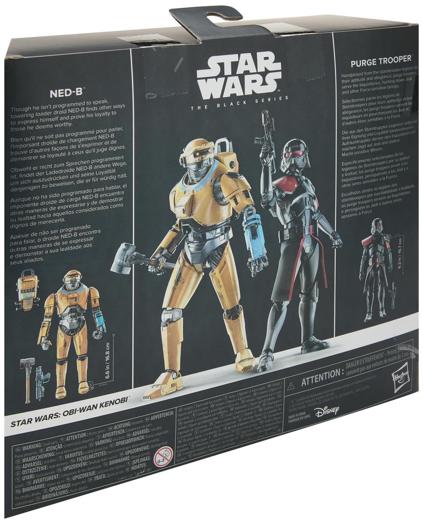 Hasbro STAR WARS Star Wars Black Series Purge Star Kenobi 6 Inch Size Action Figure Carbonized Set of 2 For Ages 4 and Up F7012 Genuine Product NED-B