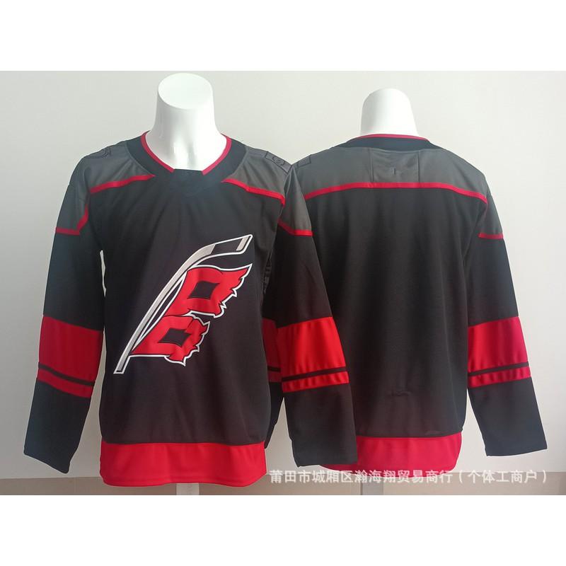 Hokejový dres Pánský Dlouhý Rukáv Ledový Uniforma S Vyšívanými Čísly 20 24 37 Styl Týmu Hurricanes