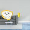 Acrylic Clock Porcelain Vase Hanging Ornament Modern Office Timepiece Silent Holiday Housewarming