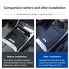 Leder Armaturenbrett Mittelkonsole Dekorative Abdeckung Dekoration für Mercedes-Benz C-Klasse W206 Auto Zubehör Styling