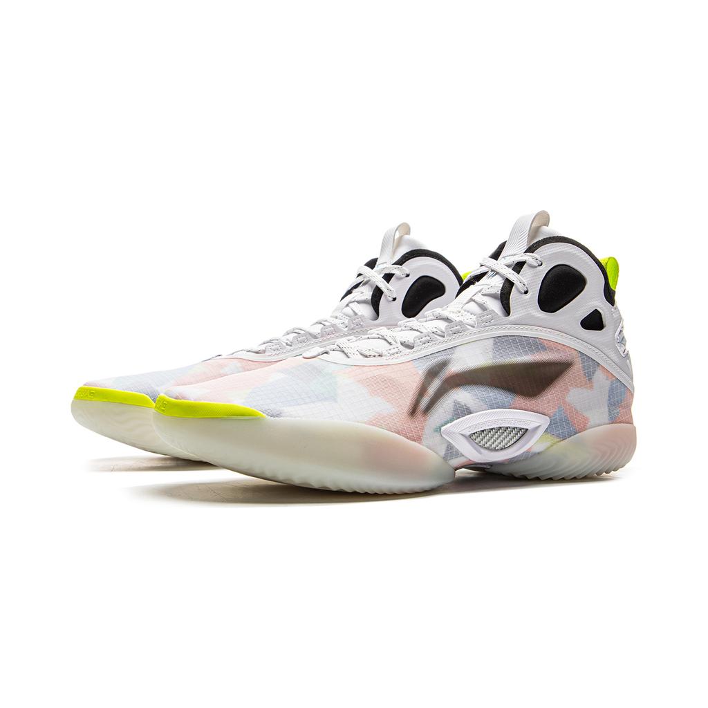 Li Ning Yushuai 19 Carbon Core Basketballschuhe Herren Mittelhoch Standard Weiß ABAV057-5