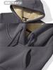 TACVASEN Comfortable Winter Duck Size 2XL Women's Fleece-Lined Hoodie, Warm, Loungewear, Bike/Hiking Wear, Outerwear, Thick, Fleece-Lined, Gray,