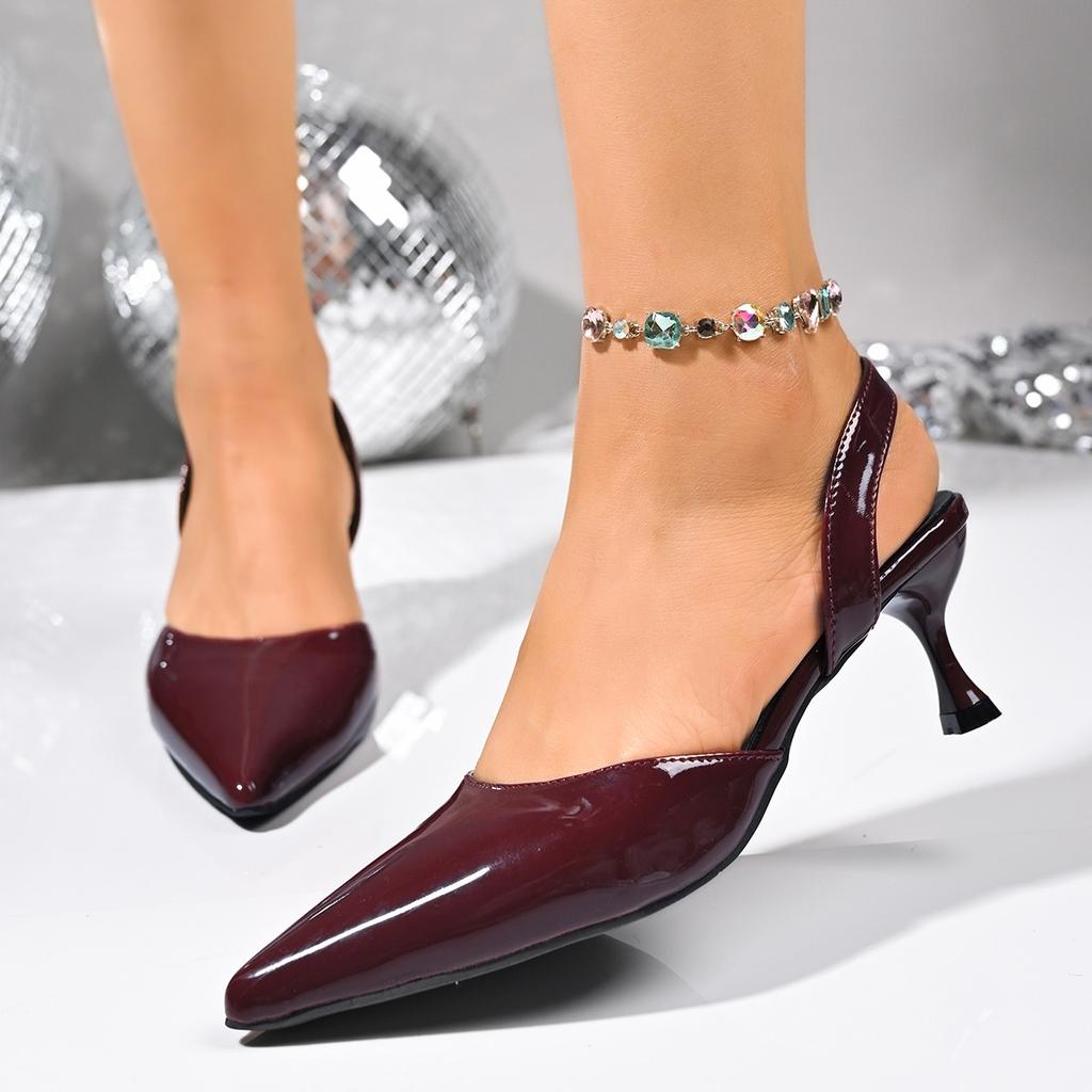 Fashion Women's Summer Sandals  Elegant Medium Heel Women's Shoes Pointed Toe High Heels Party Shoes Luxury Designer Heels 2025