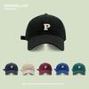 P Standard Versatile Cap Men's and Women's Soft Top Baseball Cap Simple Big Head Show Face Small Running Sports Hat