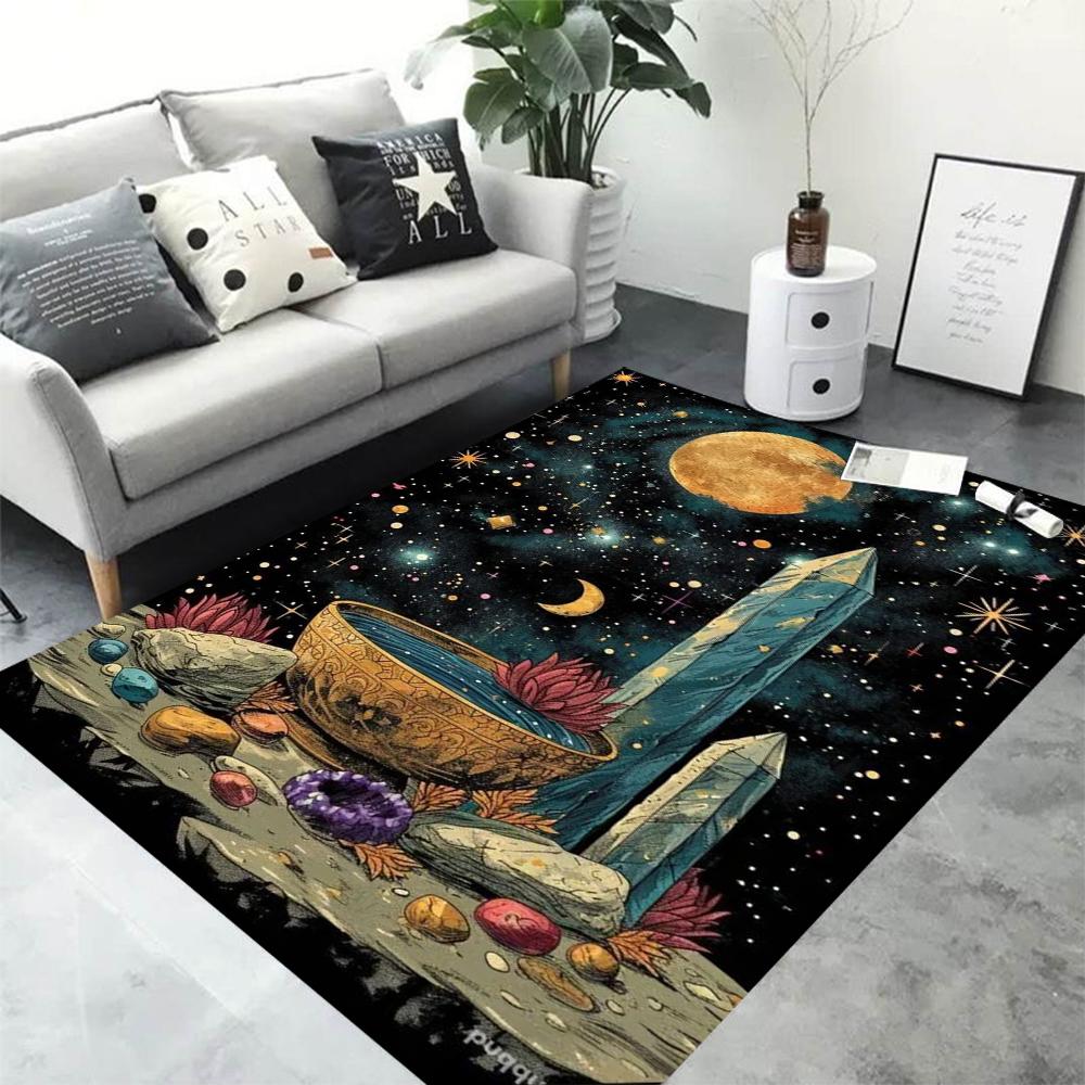 Vintage Pflanzen Wildblumen Bereichsteppich für Zuhause Wohnzimmer Schlafzimmer Küche Teppich Rutschfester Flanellteppich Maschinenwaschbare Fußmatte
