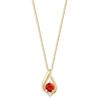 ESTELLE Necklace K10 Yellow Gold January Birthstone Garnet Teardrop Motif [Official] [WEB Exclusive] Women's 0452-8185-0019-0000