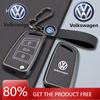 Für VOLKSWAGEN VW Zinklegierung Leder Auto Smart Fernbedienung Schlüsselhülle Abdeckung Schutzhalter Schale für VW Volkswagen Passat 2017 Schlüsselanhänger