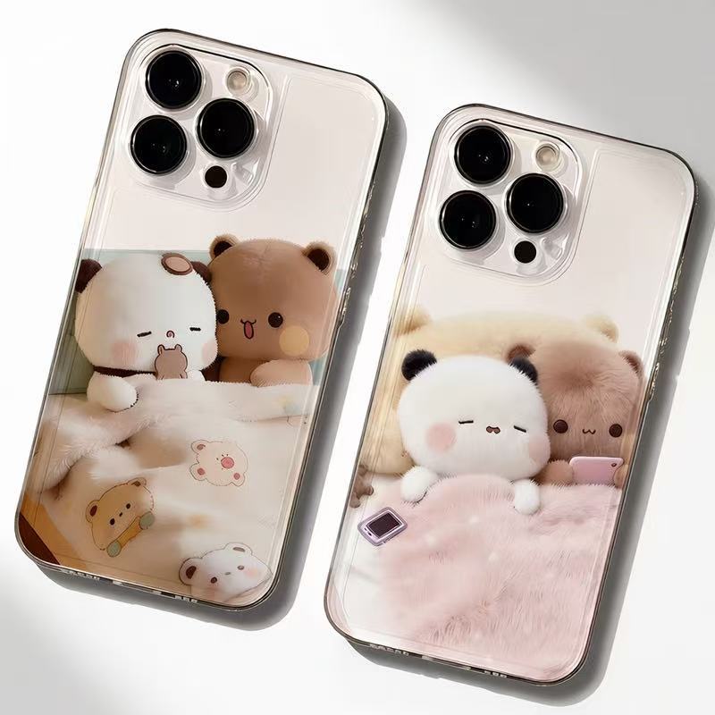 Cute bear for iphone17promax mobile phone case apple 16/14pro Japan and Korea 13/12/15/11x