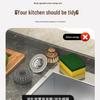 Corner Kitchen & Bathroom Sink Sponge Holder - Punch-Free Triangular Drainer
