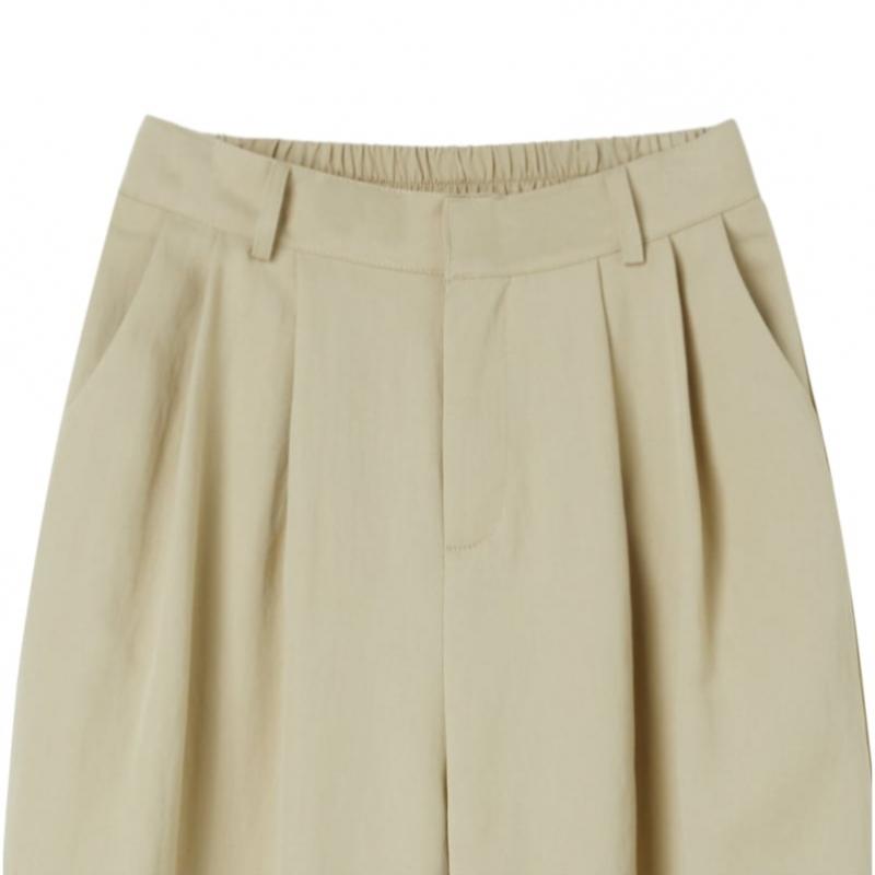 LAP Rayon One Tuck Nylon Wide Pants As2wp420