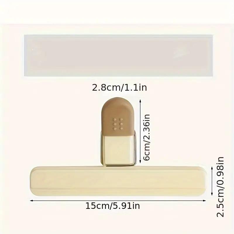 2pcs Creative Noodle Bag Sealing Clip Food Snack Clip Food Preservation and Moisture-proof Sealing Clip Plastic Food Bag Storage