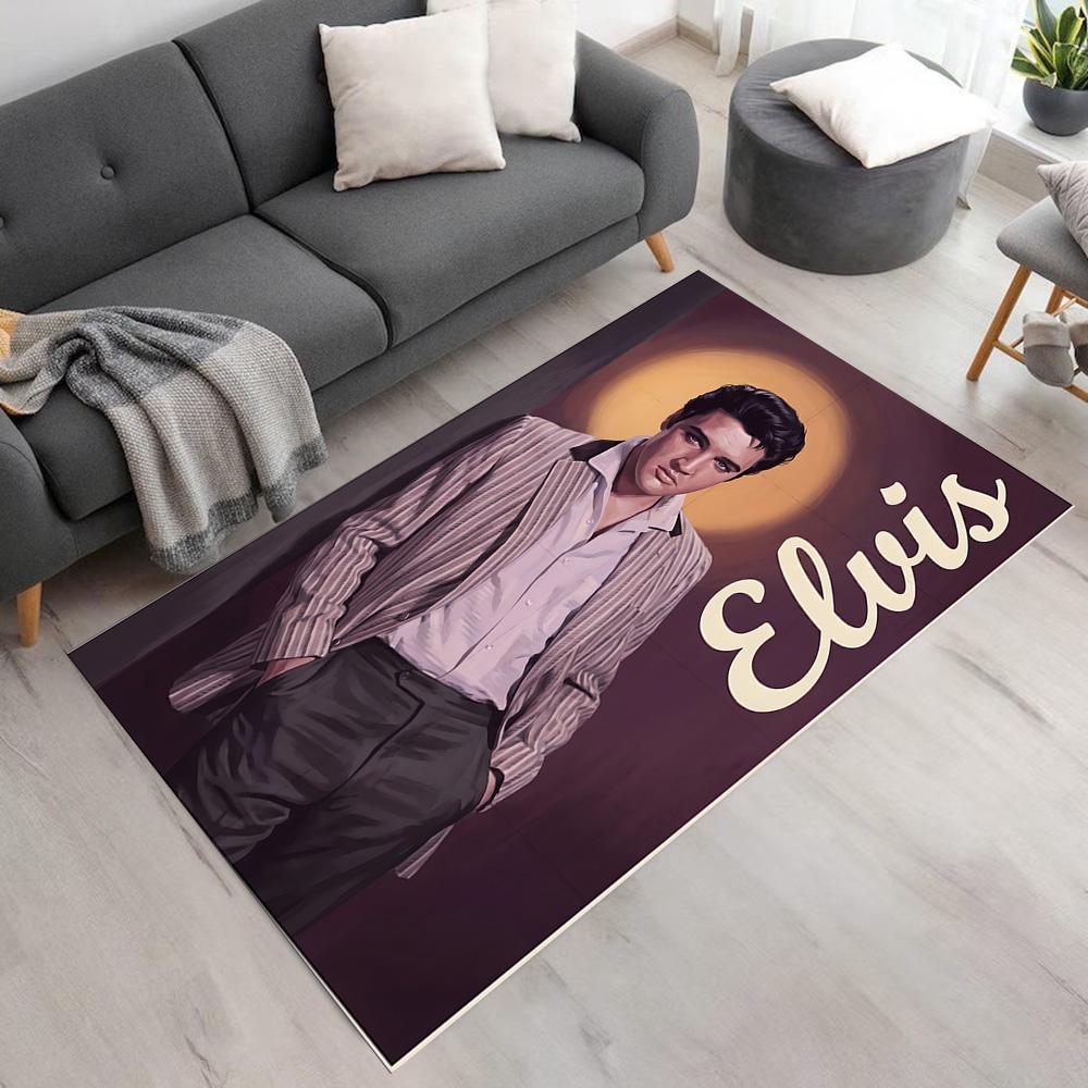 Elvis Presley Floor Rug Office Rug Design for Outdoor Dining Room Living Rooms Entryway Antislip Carpet Decorate Offices Wedding Party Gift