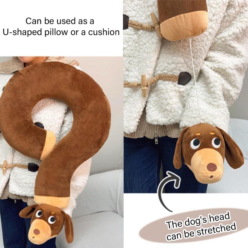 Flexible Shape Cushions Pillow,Soft Cotton,3D Question Mark Pillow Neck Pillow Neck Relief for Office Travel Use