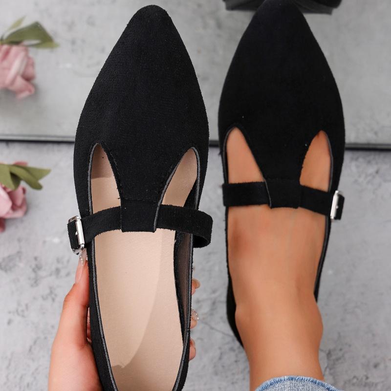 New Stylish Comfortable Low-heeled Sneakers for Spring and Summer Comfortable Pointed Toe Buckle Casual Shoes