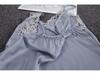 Yao Ting Satin Chiffon Five-Piece Pajama Set: Ice Silk, Casual, Sexy, with Chest Pads for Spring/Summer