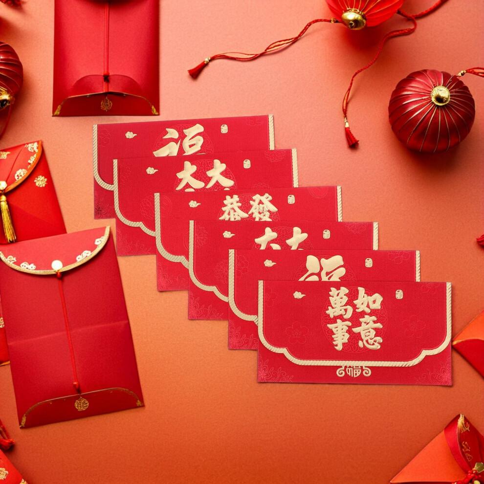 Lunar New Year Red Envelopes Horse Motif Festive Paper Gifts