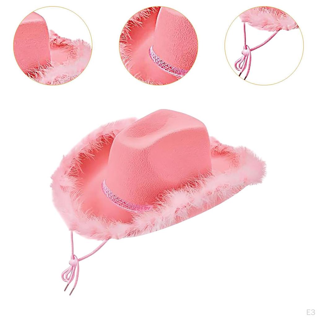 Kowbojski Kapelusz Kreatywny Retro Pióro Kowbojka na Materiały Imprezowe Cosplay Świąteczny