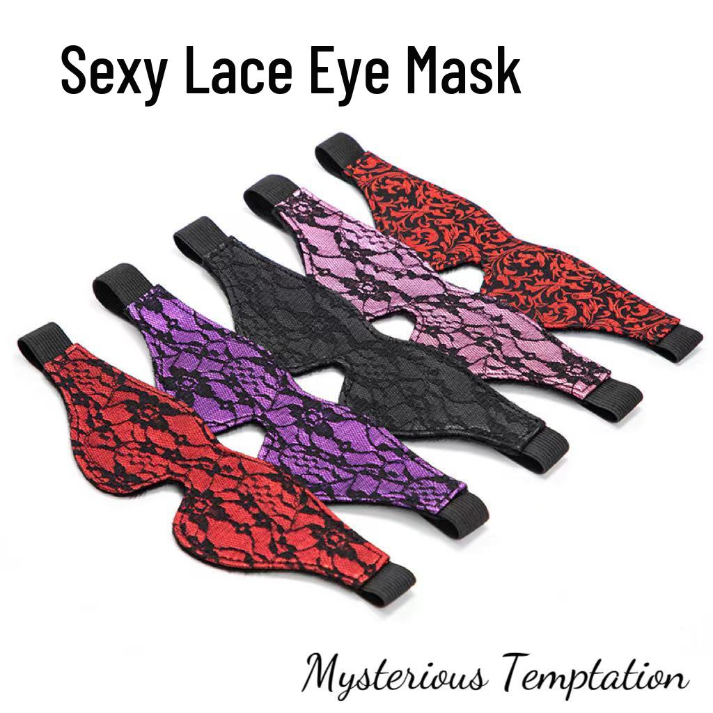 Floral Lace Eye Mask: Sensual Light-Blocking Blindfold for Couples