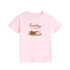 Girls' Fashion Print Short-Sleeve T-shirt - Casual Summer Style Top for Children
