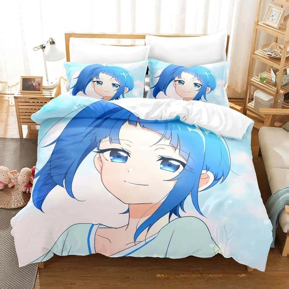 Cozy Soft Single Twin Full Queen King 3D Anime Kawaii Girls Sora Harewataru Size Bed Adult Kid Bedroom Sets Quilt