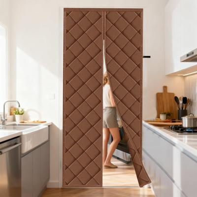 Door Insulation Cover Windproof Magnetic Thermal Door Curtains Magnetic For Kitchens Doorway Bedrooms Nursery Bedroom Home