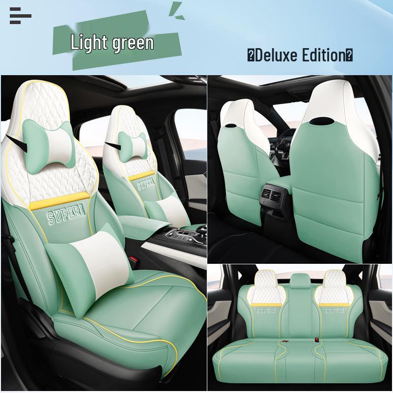 BYD Qin Plus EV/DMI Full Wrap Leather Seat Covers – All-Season, 5-Seat Set
