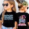 KPop Dämonenjäger Saja Jungen Kinderkleidung Sommer Cartoon Derpy Tiger Kleidung Mode Jungen T-Shirt Baumwolle Kinder T-Shirts