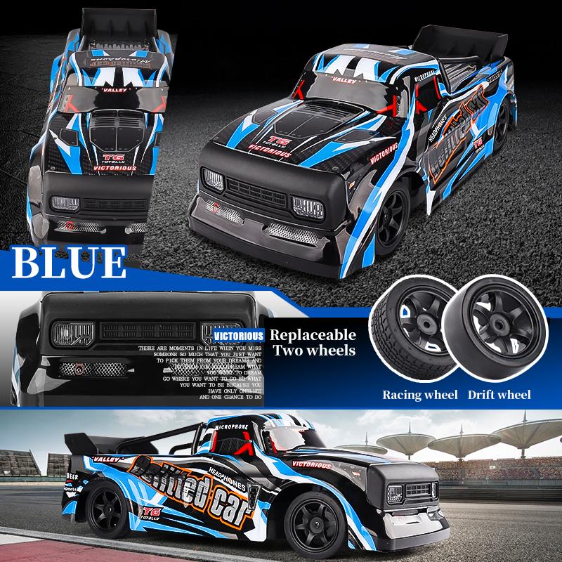 

4WD Remote Control Car RC Drift 1:16 20KM/H High Speed Vehicle with LED Lights Racing Sport Toy for Adults Boys Girls Kids Gifts синий