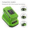 Caricabatterie al Litio 40V per Greenworks 29482 G-max 40V - Batteria 29472 29482 29652 G40825 Eu Pl