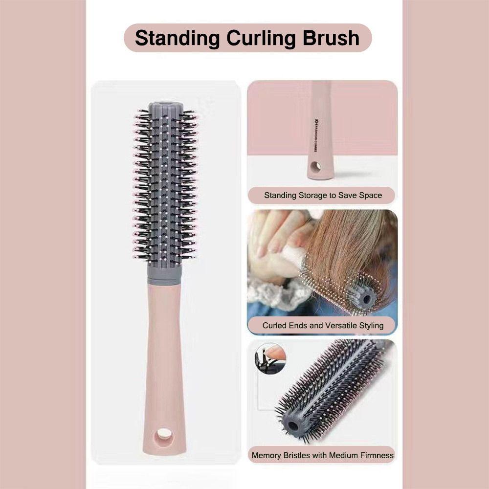 Schnelleres Föhnen Haarbürsten Belüfteter Gebogener Lockenkamm Mode Kissenbürste für Frauen