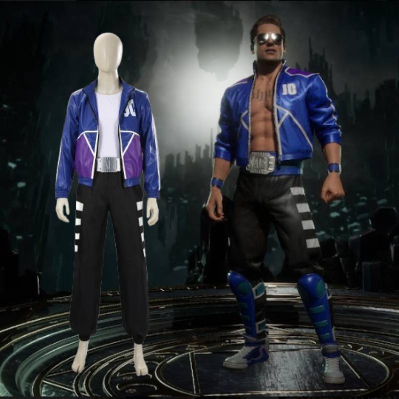 Mortal Kombat Jc Costume Cosplay Suit With Polyester Material For Anime Role Play