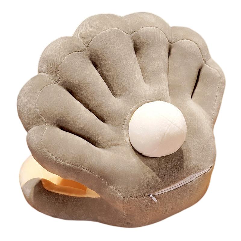 

Dual Shell Pearl Sided Plush Nap Pillow Functional Soft Cushion Home Gift Decor сірий колір