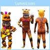 Costume Cosplay Five Nights At Freddy's Per Bambini Morbido Tessuto di Seta di Latte Tuta Siamese Costume di Carnevale di Halloween