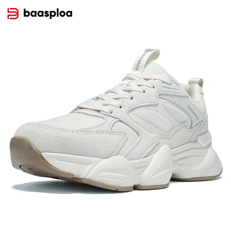 BAASPLOA Dámské ležérní tenisky Módní pohodlná obuv pro chůzi pro ženy Jednobarevná sportovní obuv Protiskluzová Zvýšení výšky