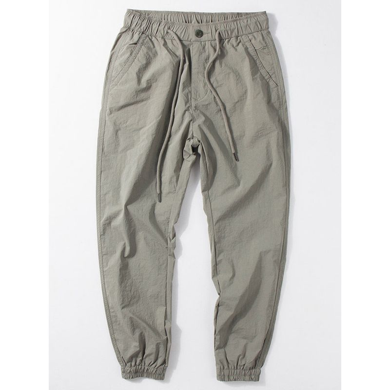 Fashion Brand Minimalist Casual Stretch Ice Silk Quick-Drying Pants