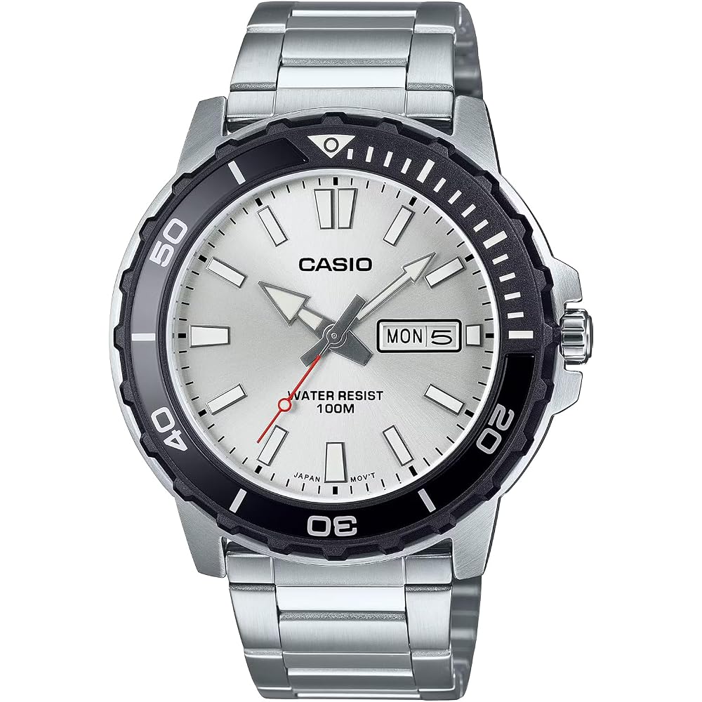 [Casio] CASIO Standard Men s Quartz Watch, 10 ATM Water Resistant, MTD-125D-7AV, Silver, Overseas...