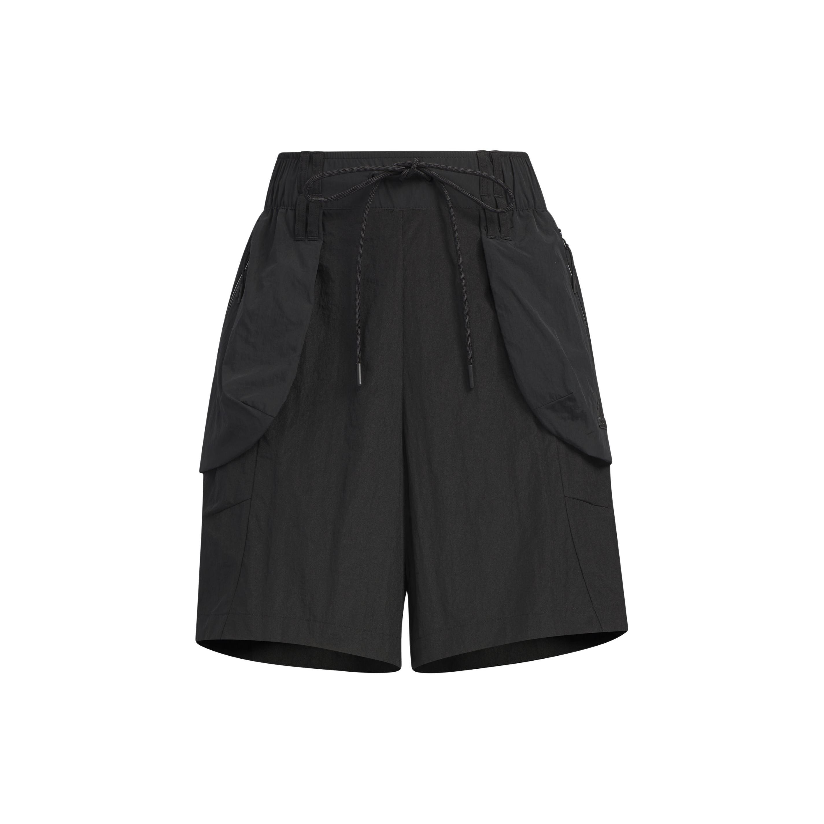 

Adidas Тканые шорты однотонные минималистичные водоотталкивающие в стиле карго свободного кроя спортивные повседневные шорты женские шорты черные JJ1595 XS