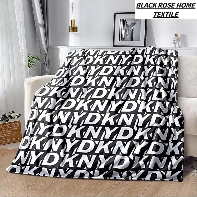 

Модное искусство 3D-принт D-Dkny Logo Семейный подарок Спальня Простыня для улицы Автомобиль Путешествия Кемпинг Теплое покрывало Одеяло Плюшевое одеяло для сна 30x40in