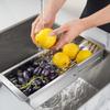 Expandable Dish Drainer Strainer Fruit Drain Rack for Kitchen