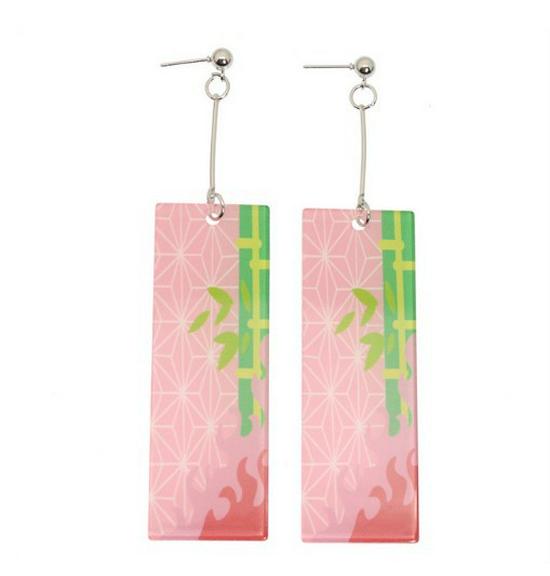 Japanese Style Demon Slayer Mutsuki Haya Female Demon Earrings