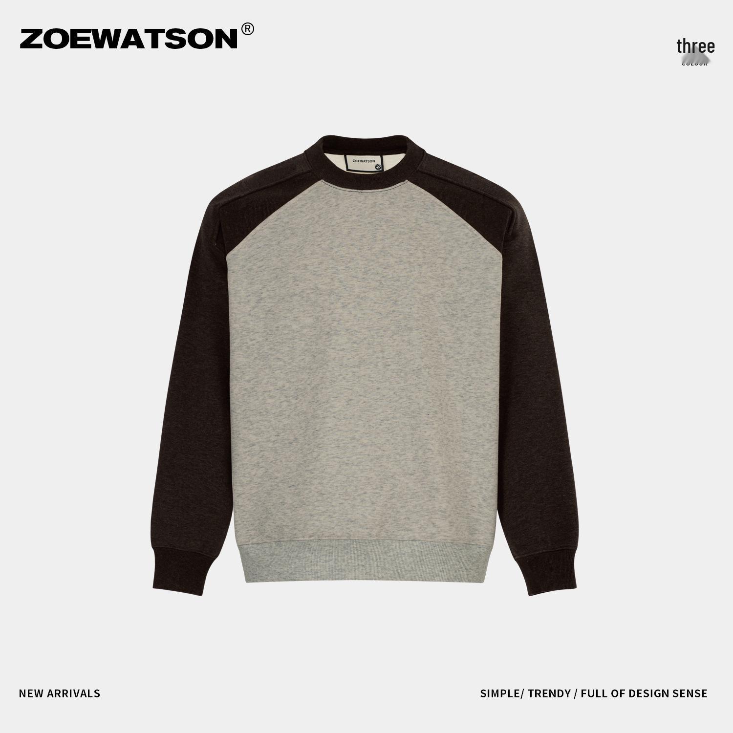 

American-Style Raglan Color Block Hoodie: Trendy Unisex Casual, Loose-Fit, Long Sleeve Medium